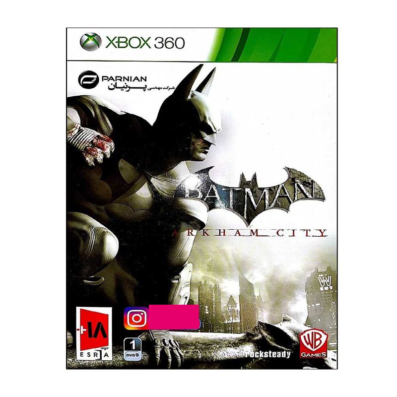 بازی batman arkham city مخصوص xbox360 نشر پرنیان
